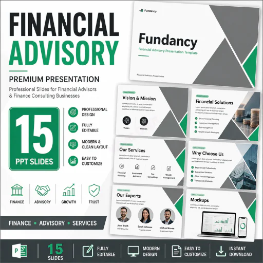 Financial Advisory PowerPoint Template – 15 Premium Finance & Consulting Presentation Slides