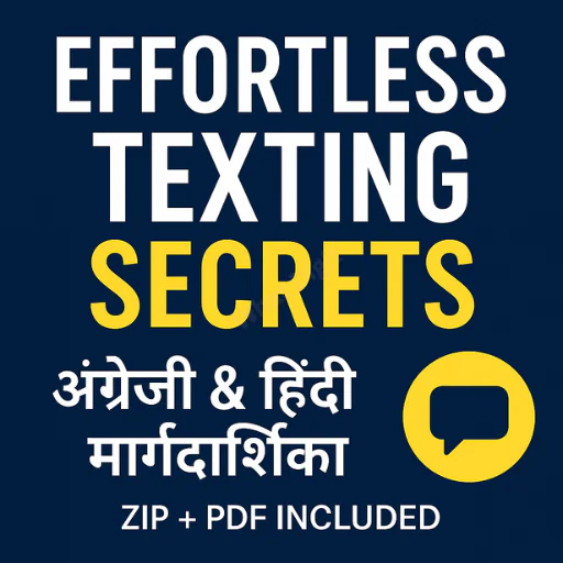 Effortless Texting Secrets – English & Hindi Guide | Smart Messaging Tips to Impress Her- PDF
